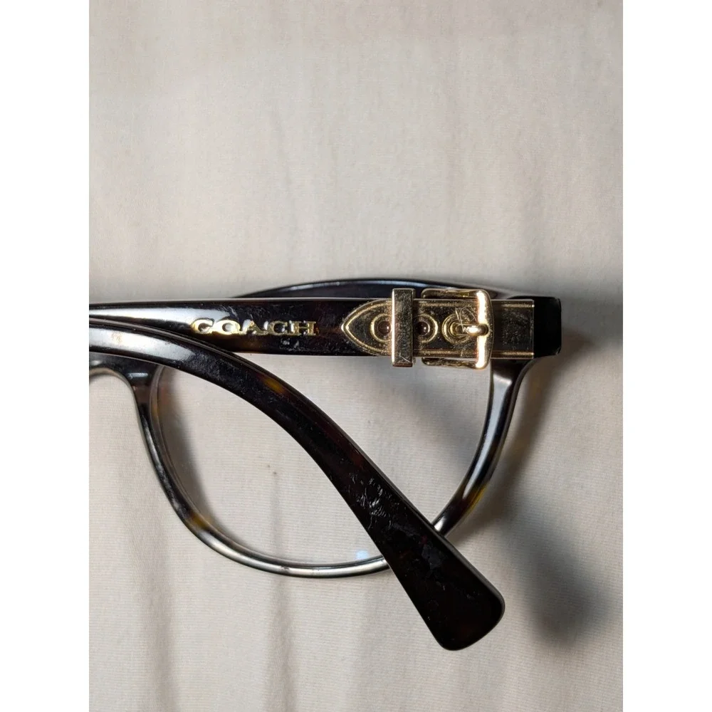 🕶️Frame only! COACH‎ HC 6087 5120 Eyeglasses Gold / Dark Tortoise 51-16-135